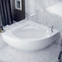 Ванна 146х146 акриловая Калипсо каркас + сифон + экран Акватек