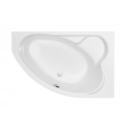 Ванна асимметричная KALIOPE 153x100, правая,белый (P-WA-KALIOPE*153-RNL)