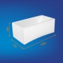 Ванна прямоугольная VIRGO 150x75, белый (P-WP-VIRGO*150NL)