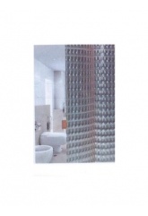 Шторка для ванны ZALEL 3D 180*180 100% PVA винил, цвет в ассортименте