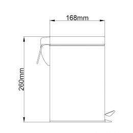 Мусорное ведро AZARIO 3 л