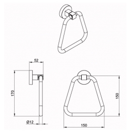 Полотенцедержатель AZARIO NESSY