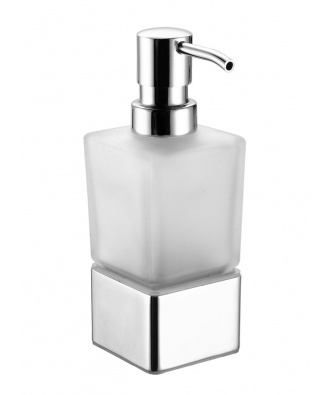 Дозатор жидкого мыла стеклянный настольный AZARIO RINA