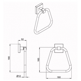 Полотенцедержатель AZARIO RINA