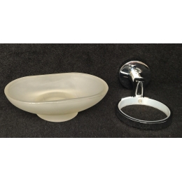 Мыльница стеклянная Frap 1702