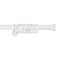 Карниз для ванны белый 110 х 200см d=22 Santrek Home