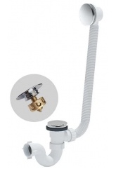 Слив-перелив Хром Radomir автомат с сеточкой, с сифоном