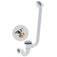 Слив-перелив Хром Radomir автомат с сеточкой, с сифоном