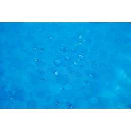 Штора для ванной Santrek Home 180х180 PEVA MS1002 с кольцами, 3D голубой