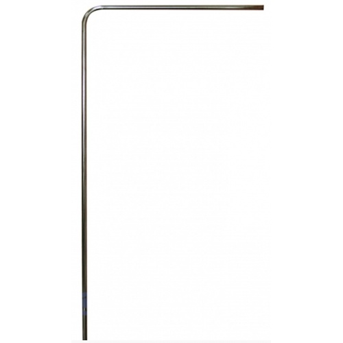 Карниз для ванны Угловой 180х90 цельнометаллический, хром купить в интернет магазине Санрай73