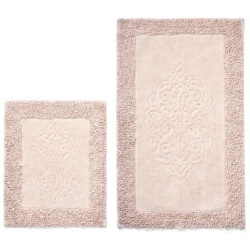 Набор ковриков для ванной ZALEL Макароны LUX beige 60х100 + 50х60 бежевый