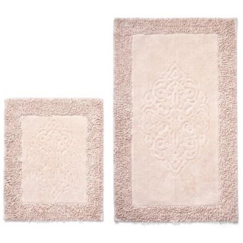 Набор ковриков для ванной ZALEL Макароны LUX beige 60х100 + 50х60 бежевый купить в интернет магазине Санрай73