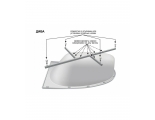 Монтажный комплект 170х90 Дива правая Акватек