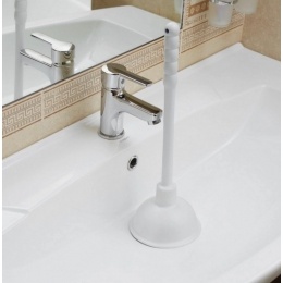 Вантуз конический d136мм, с пластмассовой ручкой 319мм, белый