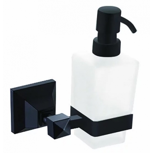 Дозатор жидкого мыла стеклянный, черный матовый AZARIO ALTRE купить в интернет магазине Санрай73