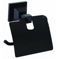 Бумагодержатель с крышкой, черный матовый AZARIO ALTRE