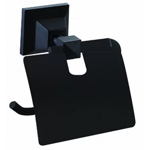 Бумагодержатель с крышкой, черный матовый AZARIO ALTRE купить в интернет магазине Санрай73