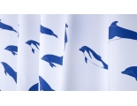 Штора для ванной полиэстр FIXSEN DOLPHINS 180*200 без колец