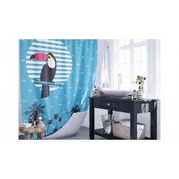 Штора для ванной полиэстр FIXSEN TUCAN 180*200 без колец