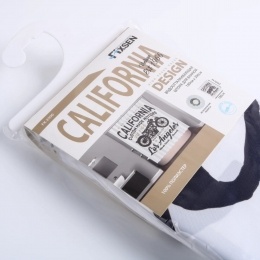 Штора для ванной полиэстр FIXSEN CALIFORNIA 180*200 без колец