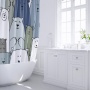 Штора для ванной полиэстр FIXSEN BEAR 180*200 без колец