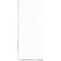 Шторка на ванну DIWO Анапа неподвижная, 70х140, профиль хром глянцевый, прозрачное стекло