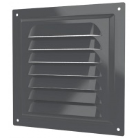 Вентиляционная решетка 150мм х 150мм ERA серая металлическая МЭ Gray