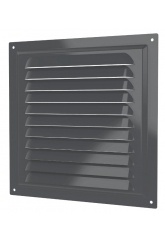 Вентиляционная решетка 200мм х 200мм ERA серая металлическая МЭ Gray