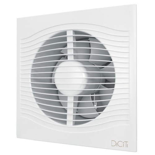 Вентилятор Ø100мм DICITI SLIM 6С White с обратным клапаном купить в интернет магазине Санрай73
