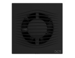 Вентилятор Ø100мм DICITI SLIM 4С Matt black с обратным клапаном