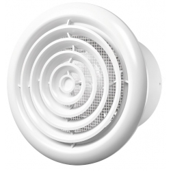 Вентилятор Ø100мм Era FLOW 4S с круглой решеткой и сеткой, на шарикоподшипниках