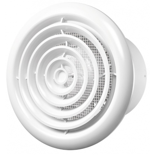 Вентилятор Ø100мм Era FLOW 4S с круглой решеткой и сеткой, на шарикоподшипниках купить в интернет магазине Санрай73