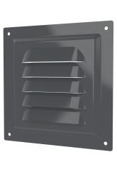 Вентиляционная решетка 125х125мм Era МЭ сталь оцинкованная, сетка, серый