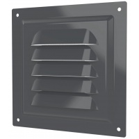 Вентиляционная решетка 125х125мм Era МЭ сталь оцинкованная, сетка, серый