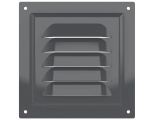 Вентиляционная решетка 125х125мм Era МЭ сталь оцинкованная, сетка, серый