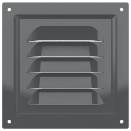 Вентиляционная решетка 125х125мм Era МЭ сталь оцинкованная, сетка, серый