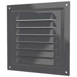 Вентиляционная решетка 150х150мм Era МЭ сталь оцинкованная, сетка, серый