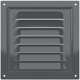Вентиляционная решетка 150х150мм Era МЭ сталь оцинкованная, сетка, серый