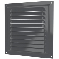 Вентиляционная решетка 200х200мм Era МЭ сталь оцинкованная, сетка, серый