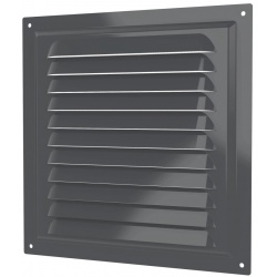 Вентиляционная решетка 200х200мм Era МЭ сталь оцинкованная, сетка, серый