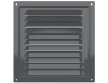 Вентиляционная решетка 200х200мм Era МЭ сталь оцинкованная, сетка, серый