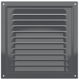 Вентиляционная решетка 200х200мм Era МЭ сталь оцинкованная, сетка, серый