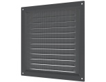 Вентиляционная решетка 200х200мм Era МЭ сталь оцинкованная, сетка, серый