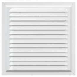 Вентиляционная решетка 250х250мм Era МЭ сталь оцинкованная, сетка, белый