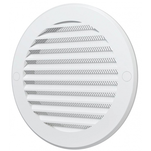 Вентиляционная решетка Ø161мм Era РКС фланец Ø125мм, сетка, белый купить в интернет магазине Санрай73