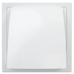 Стенной выход 150х150мм Era КФВ фланец Ø100мм, обратный клапан, сетка, ASA-пластик, белый