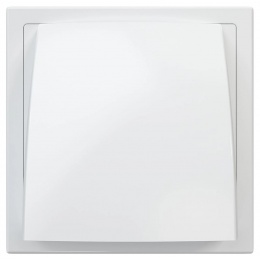 Стенной выход 150х150мм Era КФВ фланец Ø125мм, обратный клапан, сетка, ASA-пластик, белый