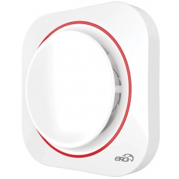 Вентилятор Ø125мм Era Disc 183х183мм, обратный клапан, белый