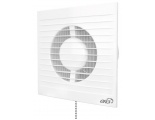 Вентилятор Ø100мм Era E 160х160мм, антимоскитная сетка, обратный клапан, выключатель, белый