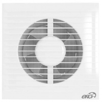 Вентилятор Ø125мм Era E 180х180мм, антимоскитная сетка, обратный клапан, белый